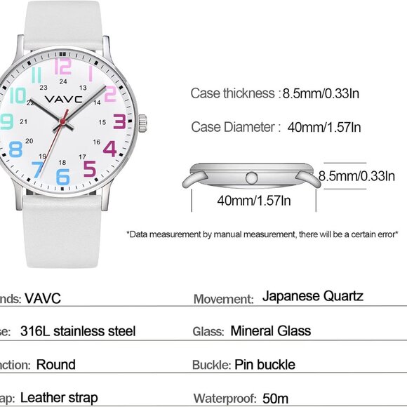 Nurse Watch for Medical Students,Doctors,Women with Second Hand and 24 Hour. - Picture 4 of 6